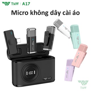 TNW A17 Micro không dây Micro Thu Âm Không Dây Mic cài áo Không Dây Mic thu âm quay video Livestream