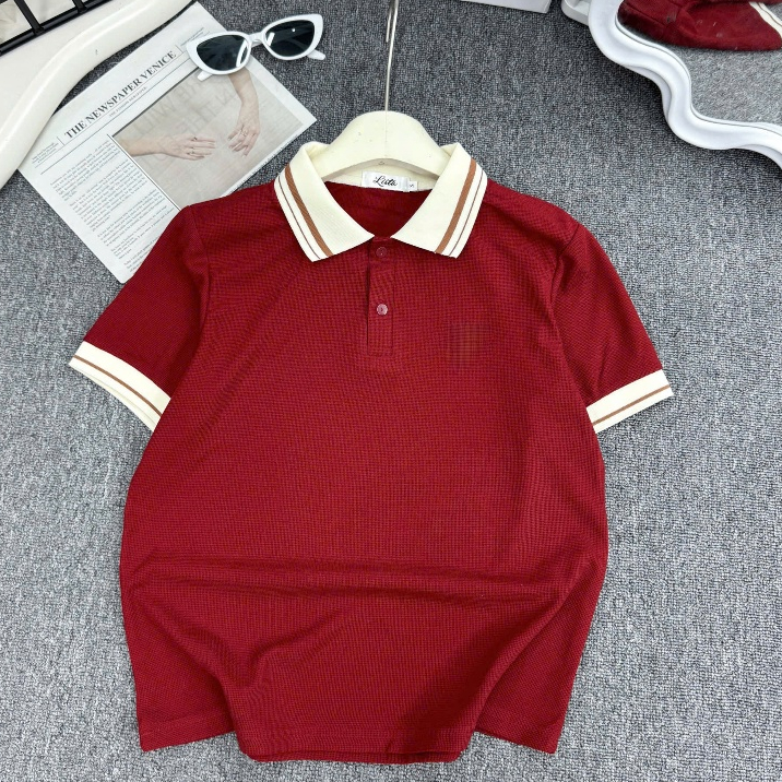 Áo Polo Nữ  Trơn + Lista + from babytee +Big size từ S-3xl basicc dễ mặc phối đồ .M9 | BigBuy360 - bigbuy360.vn