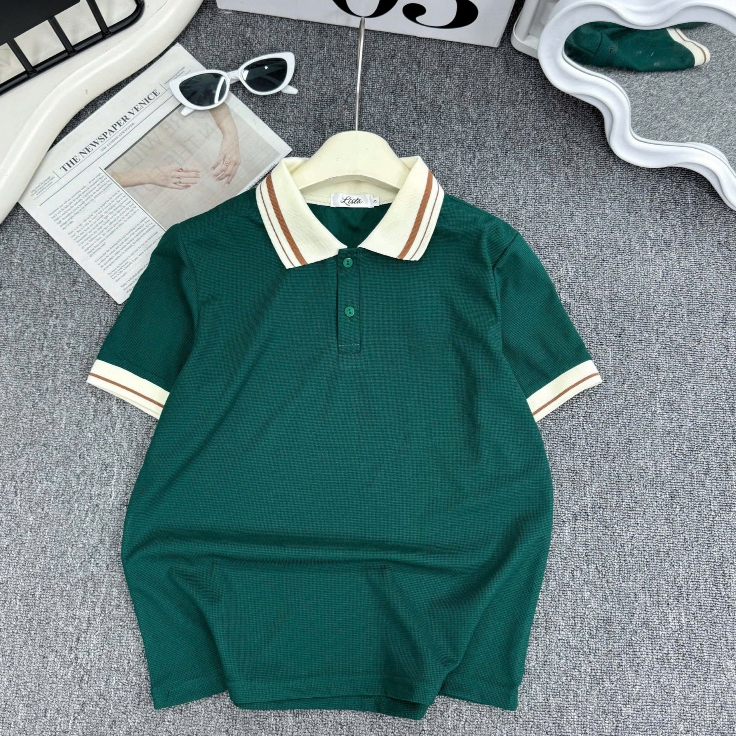 Áo Polo Nữ  Trơn + Lista + from babytee +Big size từ S-3xl basicc dễ mặc phối đồ .M9 | BigBuy360 - bigbuy360.vn