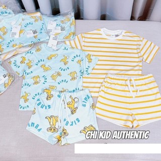 Set bộ quần áo cộc bé trai HM Auth