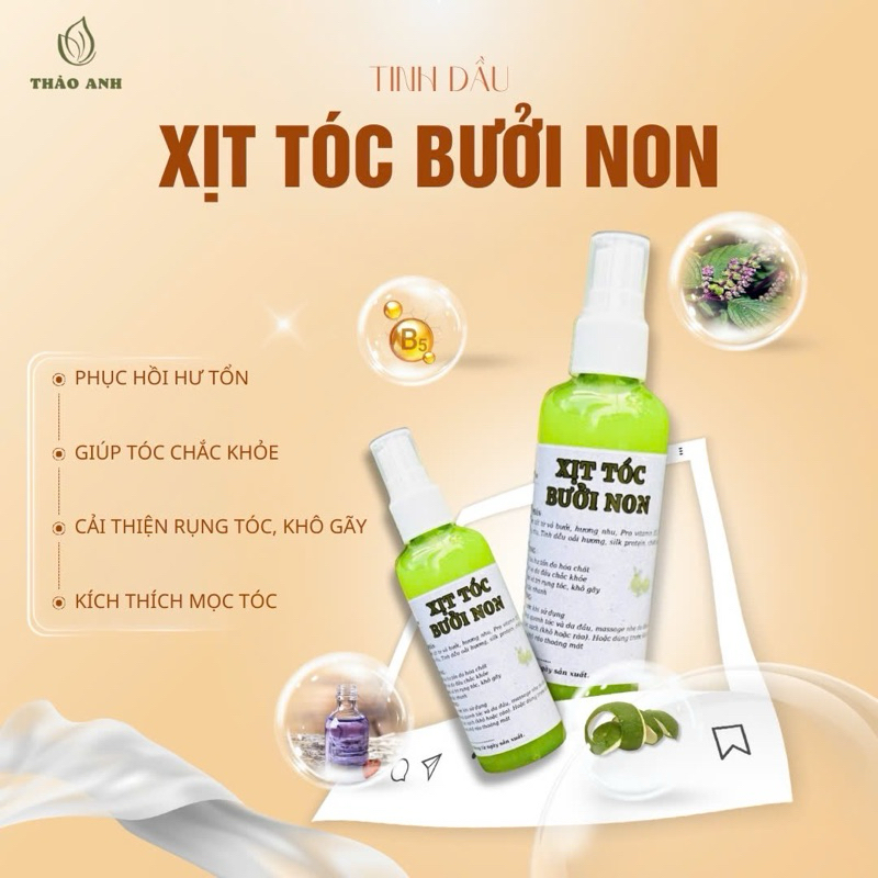XỊT TÓC TINH DẦU BƯỞI NON  - THẢO ANH