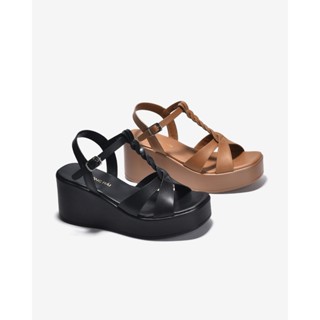 [Mẫu mới] Giày Sandal Xuồng Đông Hải Quai T-Strap Đan Xoắn - S32F7