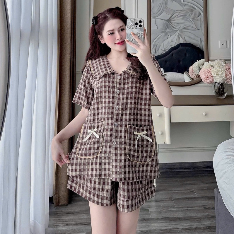 (50-100kg) Đồ Bộ Bigsize Tiểu Thư Cao Cấp