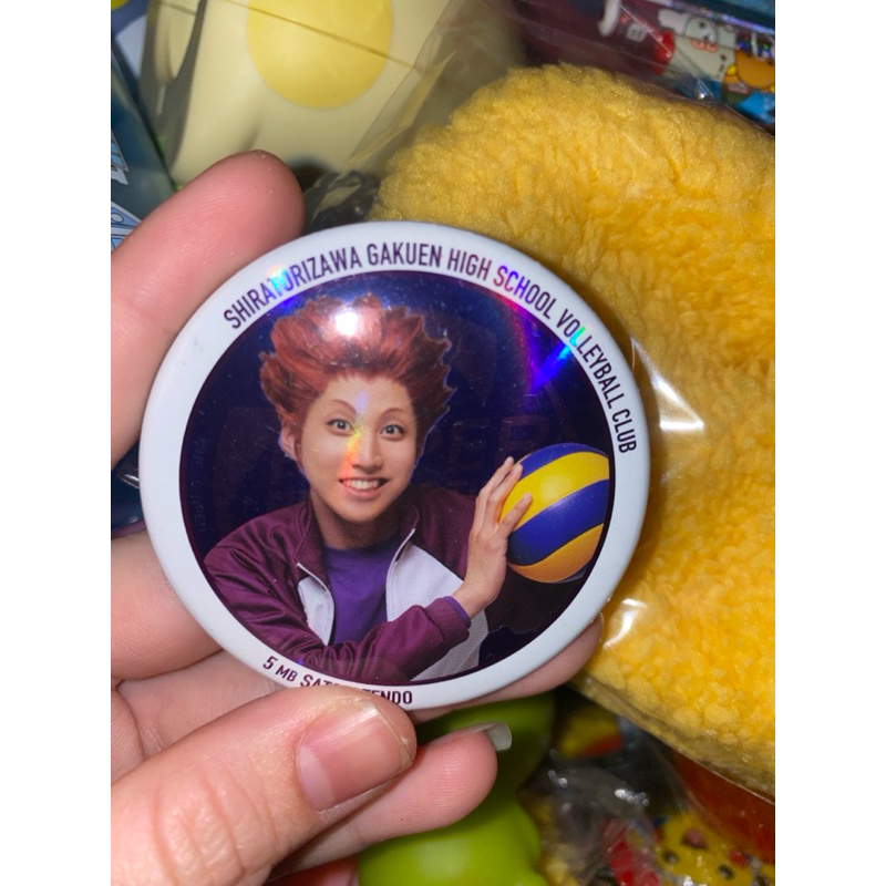 CHÍNH HÃNG - Ghim cầu thủ Volleyball Shiratorizawa Gakuen High School