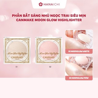  Phấn bắt sáng nhũ ngọc trai siêu mịn Canmake Moon Glow Highlighter 3,7g tự nhiên lâu trôi nội địa Nhật 
