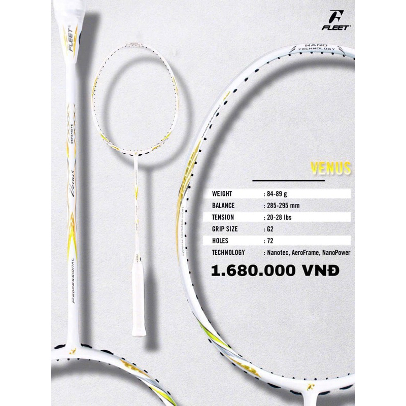 Vợt cầu lông Fleet venus chính hãng