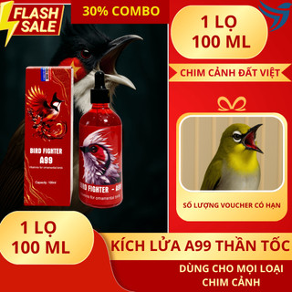  1 Lọ Vitamin Siêu Kích Lửa  A99 cực nhanh sau 1-3 ngày - cho mọi dòng chim cảnh 
