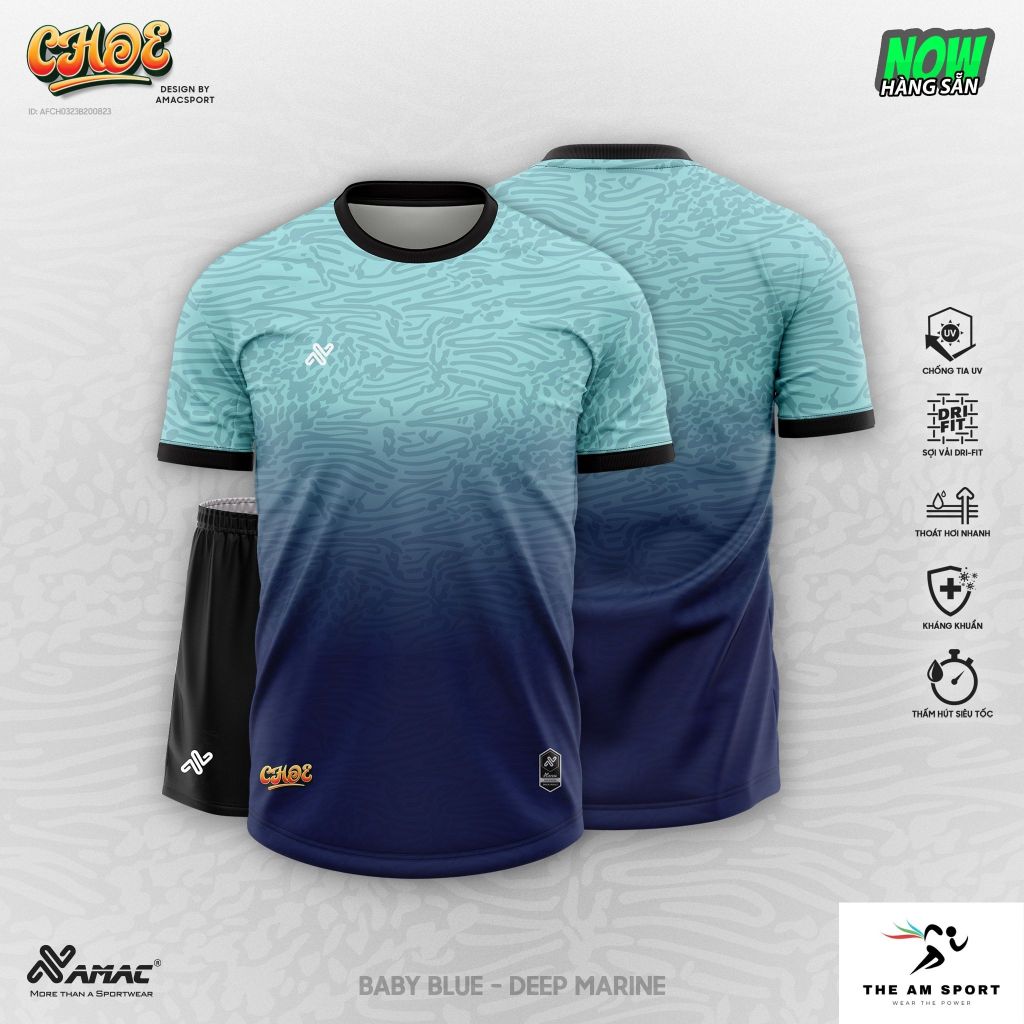 [In Tên & Số] Bộ Quần Áo Đá Bóng AMAC Choe - Thoáng Mát, Thấm Hút Tốt | The AM Sport