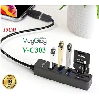 Bộ chia USB to 4 cổng Ugreen 50985 CM219 Cao Cấp (USB 3.0 5Gbps trợ nguồn USB C 5V)