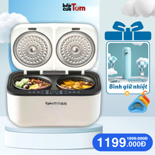 Nồi cơm điện 2 ngăn đa năng, lòng nồi lấy ra vệ sinh dễ dàng, nồi hầm, cháo súp, hấp HDSD tiếng Việt, Bảo Hành 12 tháng