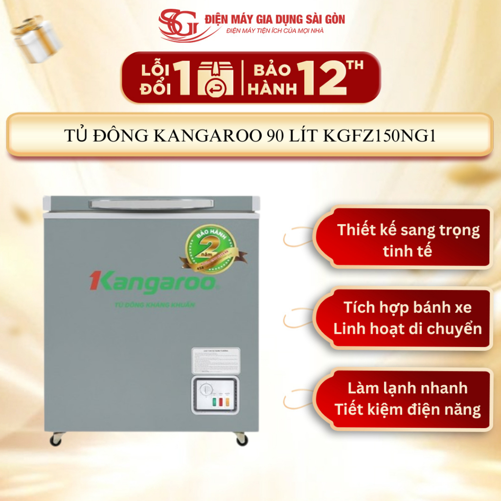 Tủ đông Kangaroo 90 lít KGFZ150NG1