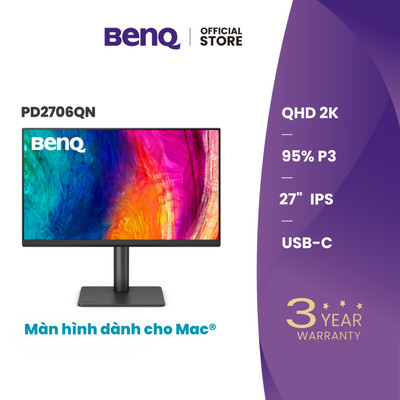BenQ PD2706QN_Màn hình đồ họa 27 inch 2K IPS USB C, P3, Eye-are tương thích Mac