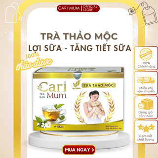 Trà lợi sữa Cari Mum túi lọc dành cho mẹ cho con bú, giúp tăng tiết sữa, thông sữa, giảm nguy cơ tắc tuyến sữa