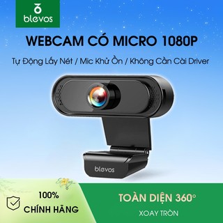 Blevos Webcam Máy Tính Laptop Có Mic Full HD web cam 1080P cực nét có Mic dùng cho máy tính laptop full box và phụ kiện
