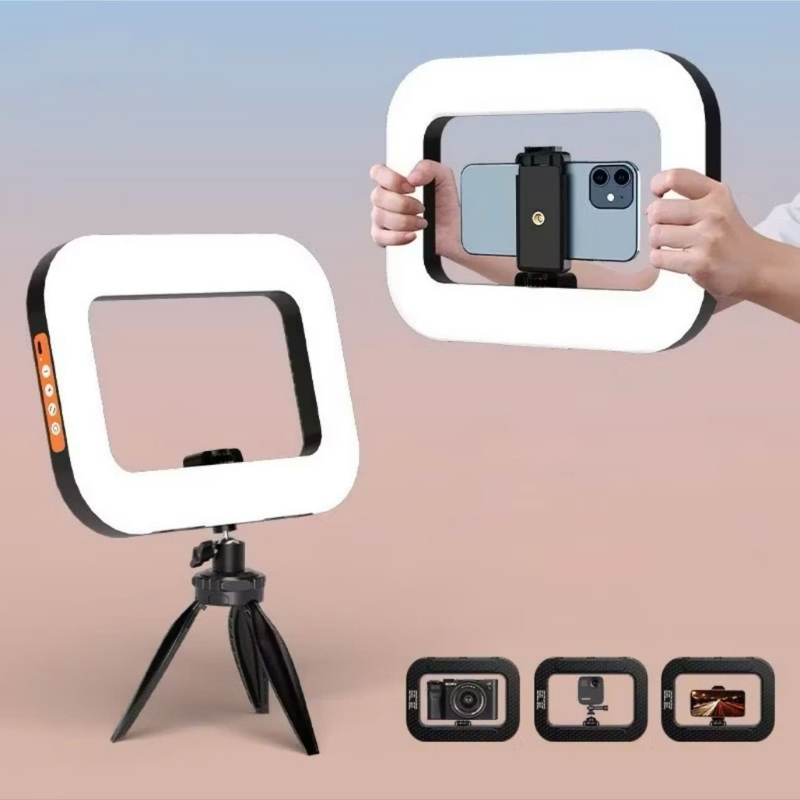 Đèn Livestream YM200 Đèn LED vòng cầm tay Đèn Selfie cho máy ảnh, điện thoại thông minh vv...