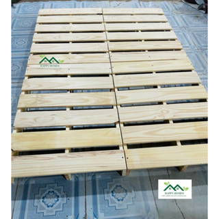 Giường pallet gỗ thông gấp gọn cao 10cm