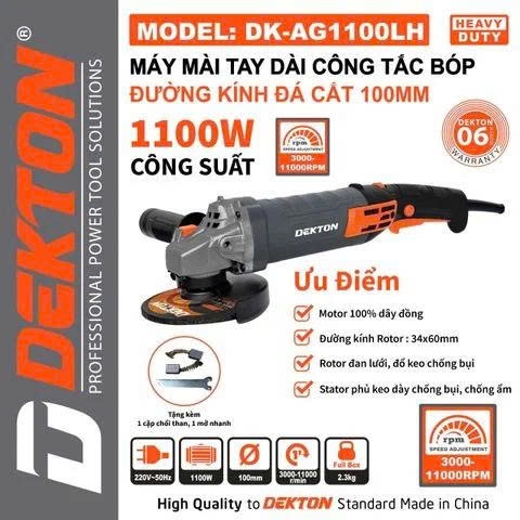 MÁY MÀI ĐIỆN CẦM TAY DEKTON DK-AG1100LH