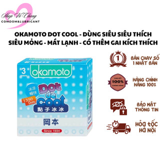 Bao cao su gai lạnh Okamoto Dot De Cool kéo dài thời gian 3 chiếc