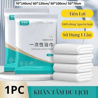 Khăn Tắm Du Lịch Sợi Vải Cellulose Nội Địa Trung Cao Cấp 70*140cm/ 60*120cm/ 50*100cm/ 50*70cm