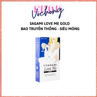 Bao cao su sagami love me gold siêu mỏng siêu nhẹ hơn - sx nhật bản