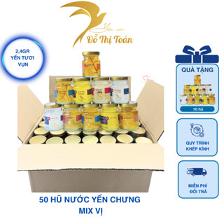 [DTT] Tổng 60 hũ nước yến chưng (2,4gr yến vụn tươi/hũ) - Yến sào Đỗ Thị Toán