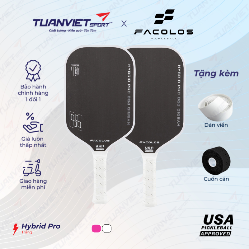 Vợt Pickleball Facolos Hybrid Pro - Pro Series 16MM chính hãng