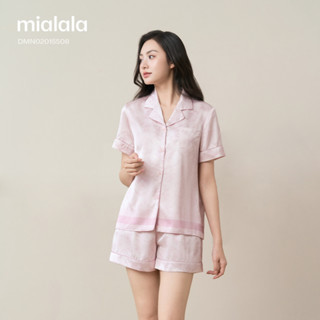 Đồ mặc nhà lụa Mialala pijama ngắn họa tiết hoa hồng nữ tính DMN02015508