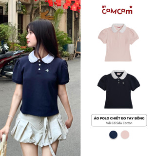Áo Polo Chiết Eo Tay Bồng Bycamcam Form Ôm Vừa Tôn Dáng Cho Nữ Xuân Hè 2025 APN021