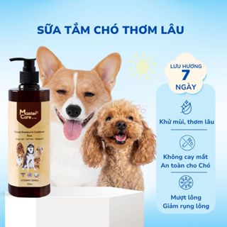 Sữa Tắm Cho Chó Poodle MASTERCARE For Pet Các Loại Bé Lông Màu Khử Mùi Ngừa Ve Rận Lưu Hương 500ml