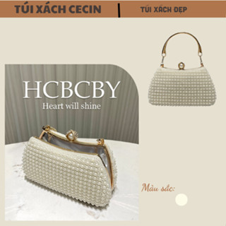 Túi cầm tay đi tiệc cao cấp,thiếc kế kết hạt ngọc tinh tế và thời trang.Phù hợp làm túi tiệc tùng