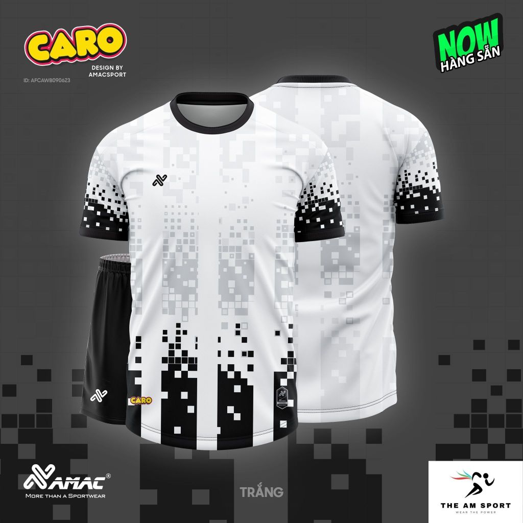 [In Tên & Số] Bộ Quần Áo Đá Bóng AMAC Caro - Thoáng Mát, Thấm Hút Tốt | The AM Sport