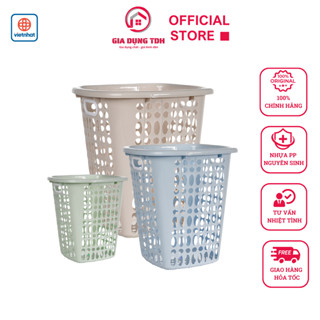 Sọt Vuông, Giỏ Vuông Nhựa Việt Nhật Nhiều Kích Cỡ 5110/15/20/30/40 Đựng Rác, Quần Áo, Đồ Chơi - TDH