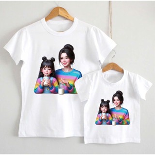Áo cặp mẹ và bé dễ thương chất cotton đủ size-ĐỒNG PHỤC GIA LINH