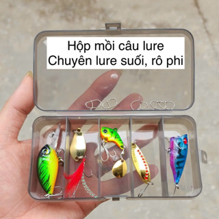 Combo hộp mồi câu lure suối, rô phi đầy đủ
