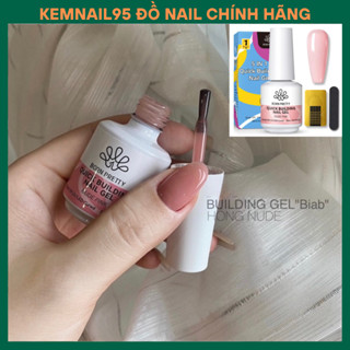  Biab hồng kem sữa chua Gel biab sơn building nail đắp móng nối và dưỡng móng chính hãng 15ml 