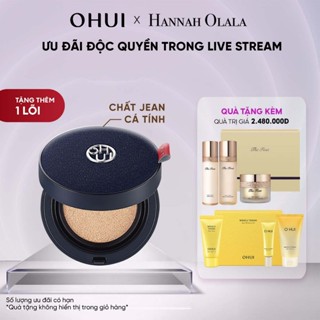 [Hannah Olala x OHUI] Phấn nước chuyên che phủ kiềm dầu bền màu OHUI Ultimate Longwear Jean Cushion SPF35+ PA+++ 15g
