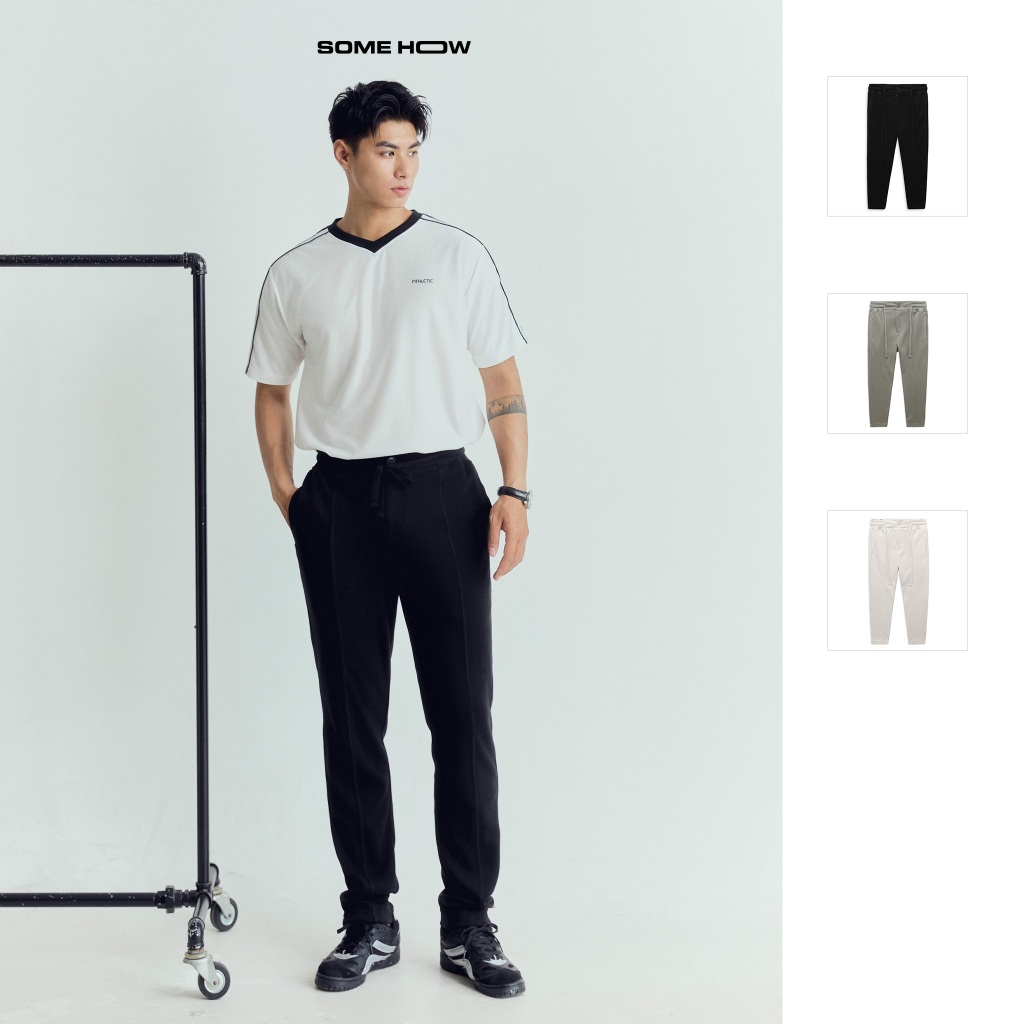 [Best Seller] Quần Dài Nam Long Drawstring Pique, Chất Vải Pique Thoải Mái, QD0013, SOME HOW STORE