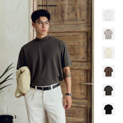  Áo Thun Nam Rollneck Solid Cool Fab, Chất Vải CooLFabric Thoải Mái, AT0263, SOME HOW STORE