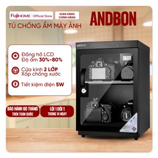 Tủ chống ẩm máy ảnh 30 Lít nhập khẩu Andbon AB-30C bảo hành 5 năm, tủ hút ẩm máy ảnh 30L chống nước dry cabinet