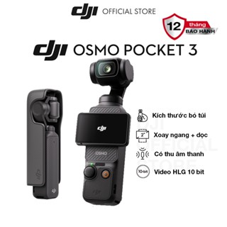 DJI Osmo Pocket 3 gimbal tích hợp camera chất lượng 4K 120fps - Hàng chính hãng