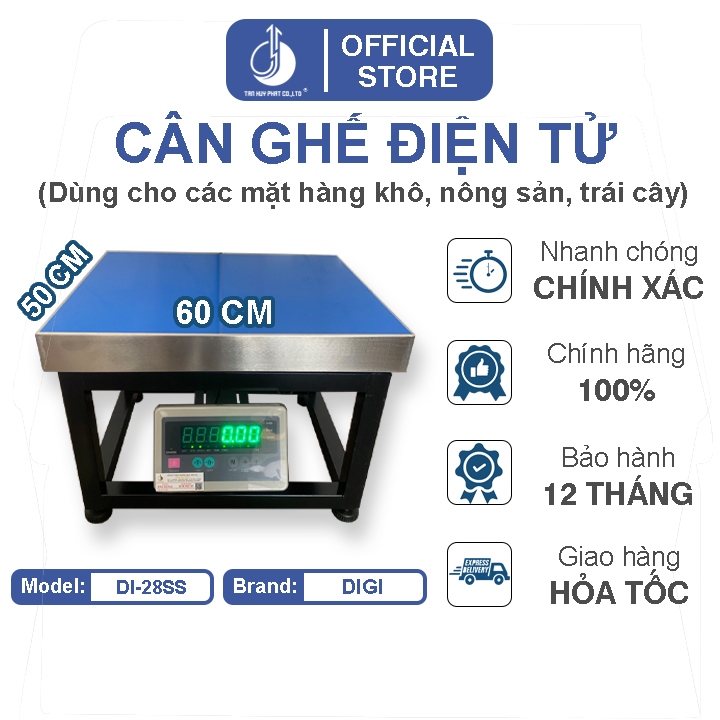 Cân Điện Tử DI28SS - Mặt Bàn Ghế Ngồi (50 x 60)CM