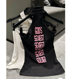 (có size )Mẫu mới _COCAHOUSE| Áo Ba Lỗ ( SEXIEST) Cổ Yếm Cho Nữ, Có Đệm, in nhiệt Áo Ba Lỗ Hở Lưng ,Sản Phẩm Mới Mùa