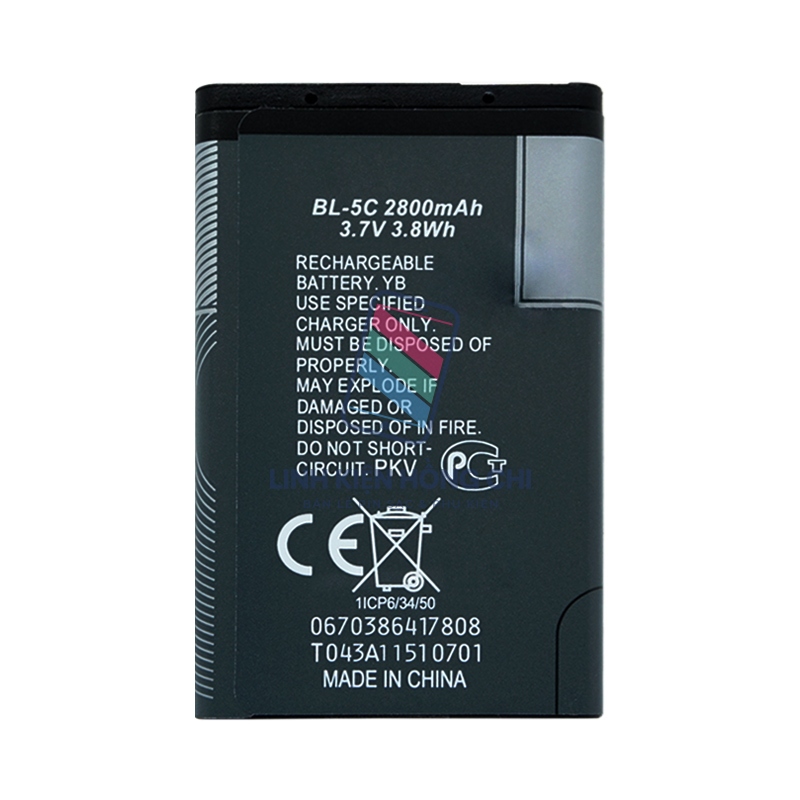 Pin điện thoại Nokia N91 130 TA-1017 150 RM-1190 216 RM-1187 210 TA-1139 2800mAh