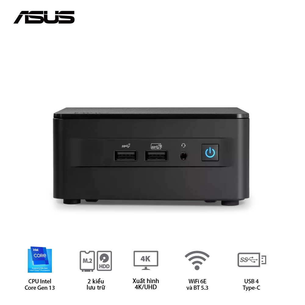 Mini PC Intel NUC 13 Pro DDR4 NVMe WiFi6E Canyon NUC13ANHi7 Xuất 8K WiFi 6E Thunderbolt 4 | BigBuy360 - bigbuy360.vn