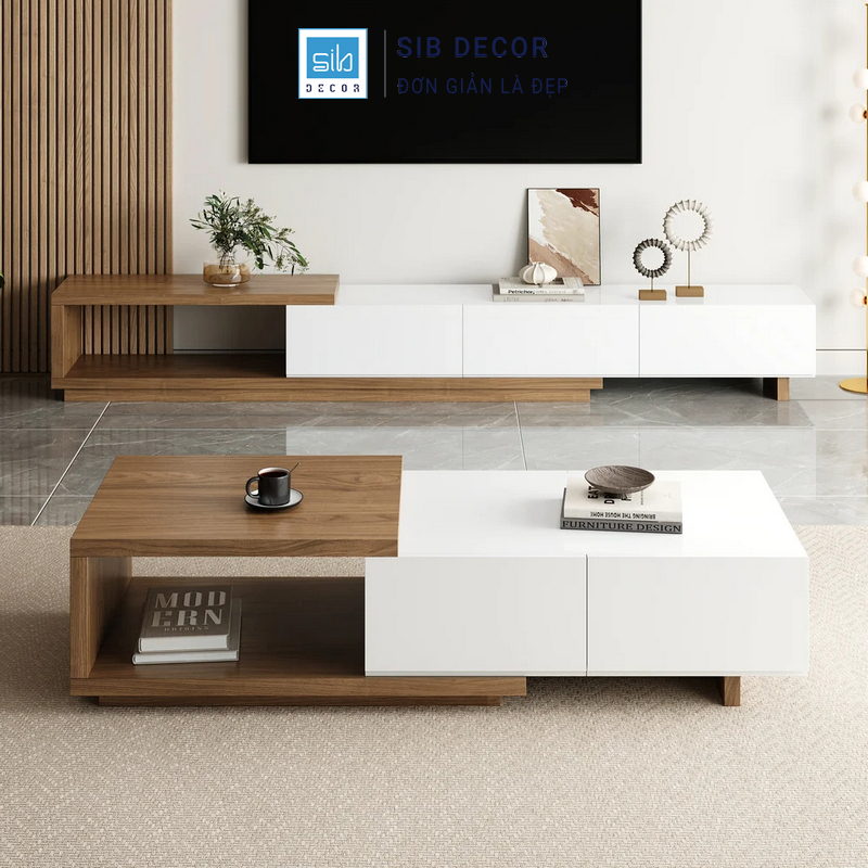 Kệ Tivi Di Động Và Bàn Trà