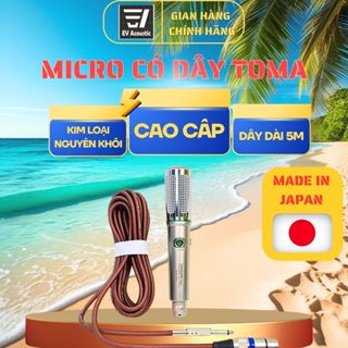  Micro karaoke có dây TOMAHAWK 2025 new thương hiệu Nhật Bản mic hát nhẹ tiếng trong dùng cho dàn karaoke 
