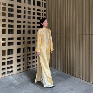 Áo dài suông lụa ttam tự nhiên Hà Nam - ÁO DÀI MÂN CỘI