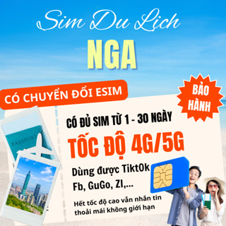 [CÓ CHUYỂN ĐỔI ESIM] Sim du lịch NGA, Mạng VimpelCom(Beeline), 4G/5G Tốc độ cao, 3G không giới hạn (IST)