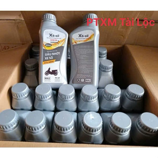 Dầu Nhớt Xe Máy X6 Hàng Chuẩn Chất Lượng Cao Bảo Vệ Động Cơ Bền Bỉ Dành cho các dòng xe PTXM Tài Lộc