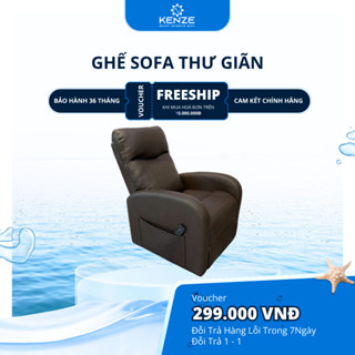 Ghế Sofa Đơn Thư Giãn Ngã Lưng Làm Nail, Ghế Nối Mi Phòng Khách Đọc Sách Ngã Cơ Kenze 4010